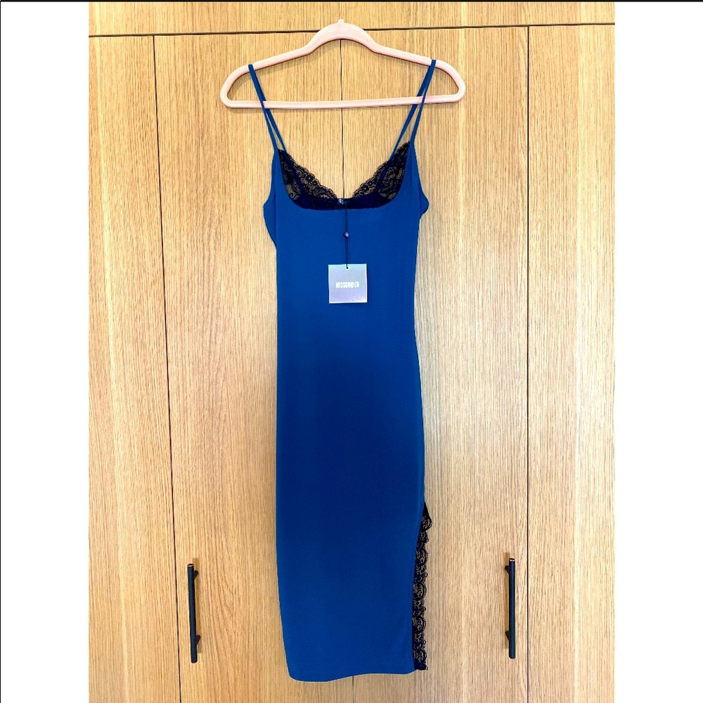 Blue midi dress
